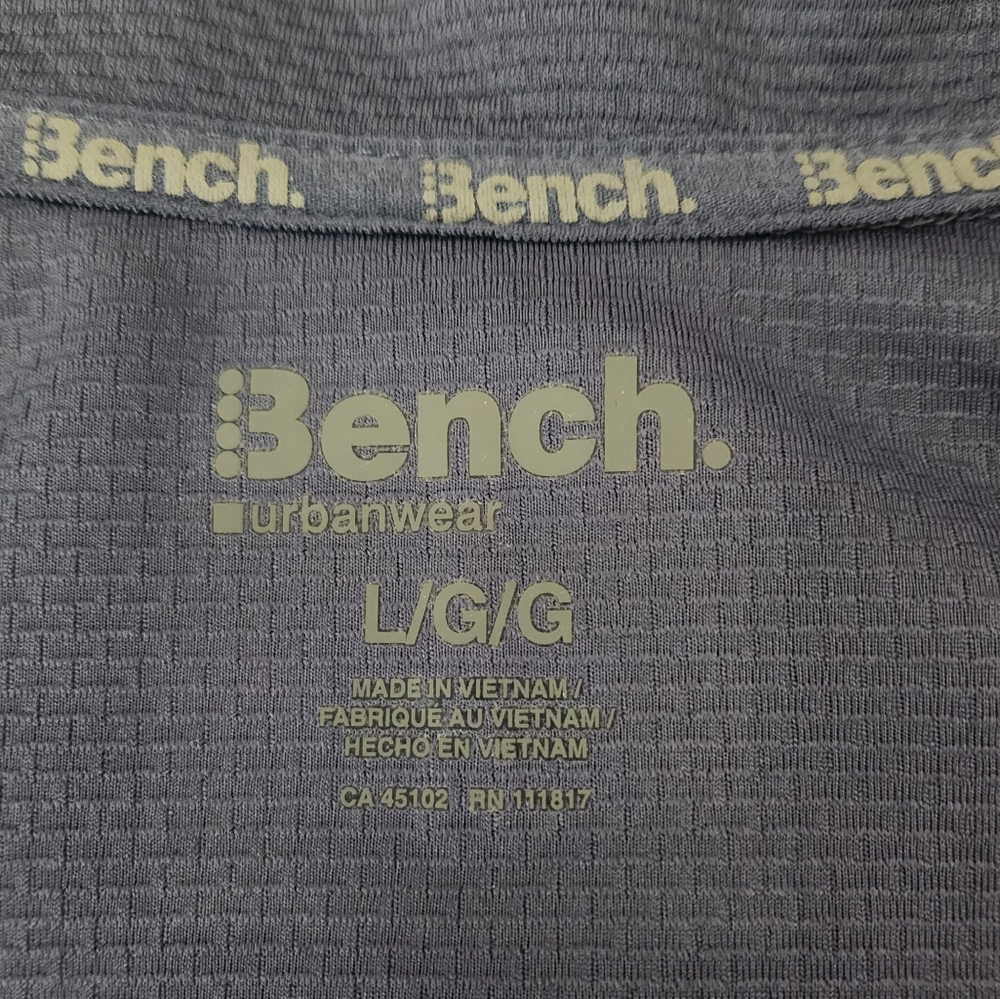 Bench Urbanwear Full-Zip Moisture Wicking Mock Jacket ~BLUE ~LARGE **NEW - Picture 11 of 14
